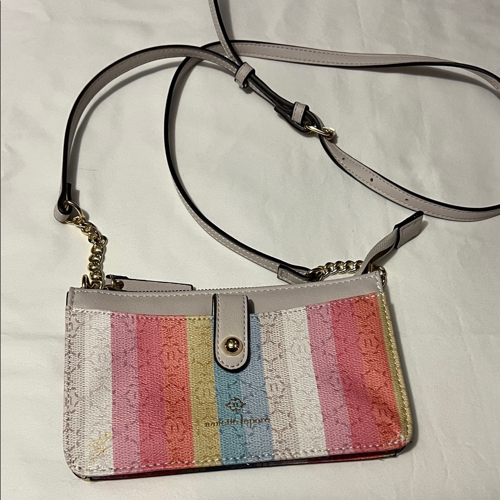 Nanette Lepore Multicolor Striped Crossbody Bag